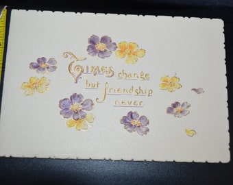 Antique Valentine Card Die Cut