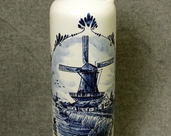 Bols Delft Blue Bottle Decanter With Cork Stopper