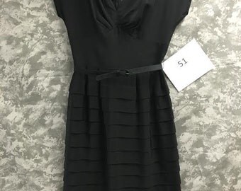 1950's Black Tiered Dress