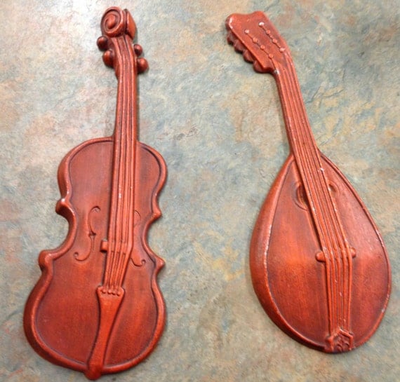 Musical Instruments Wall Hanging Violin Mandolin Royal