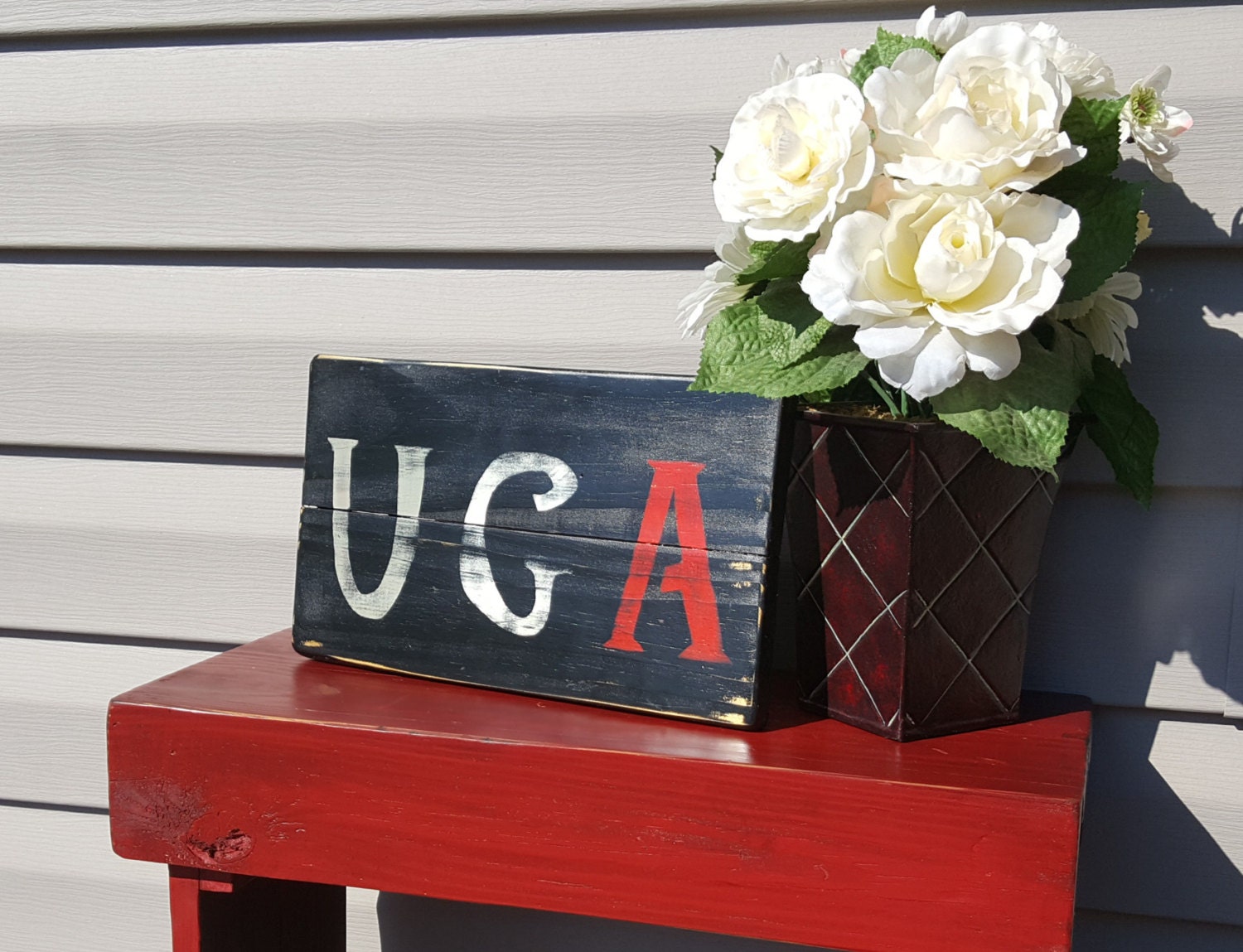 UGA Hand Painted Wood Sign UGA Sign Bulldogs