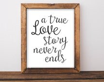 Unique love story never end related items | Etsy