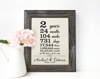 Cotton Anniversary Gift, 2nd wedding anniversary gift, 2 year together gift - CA0106