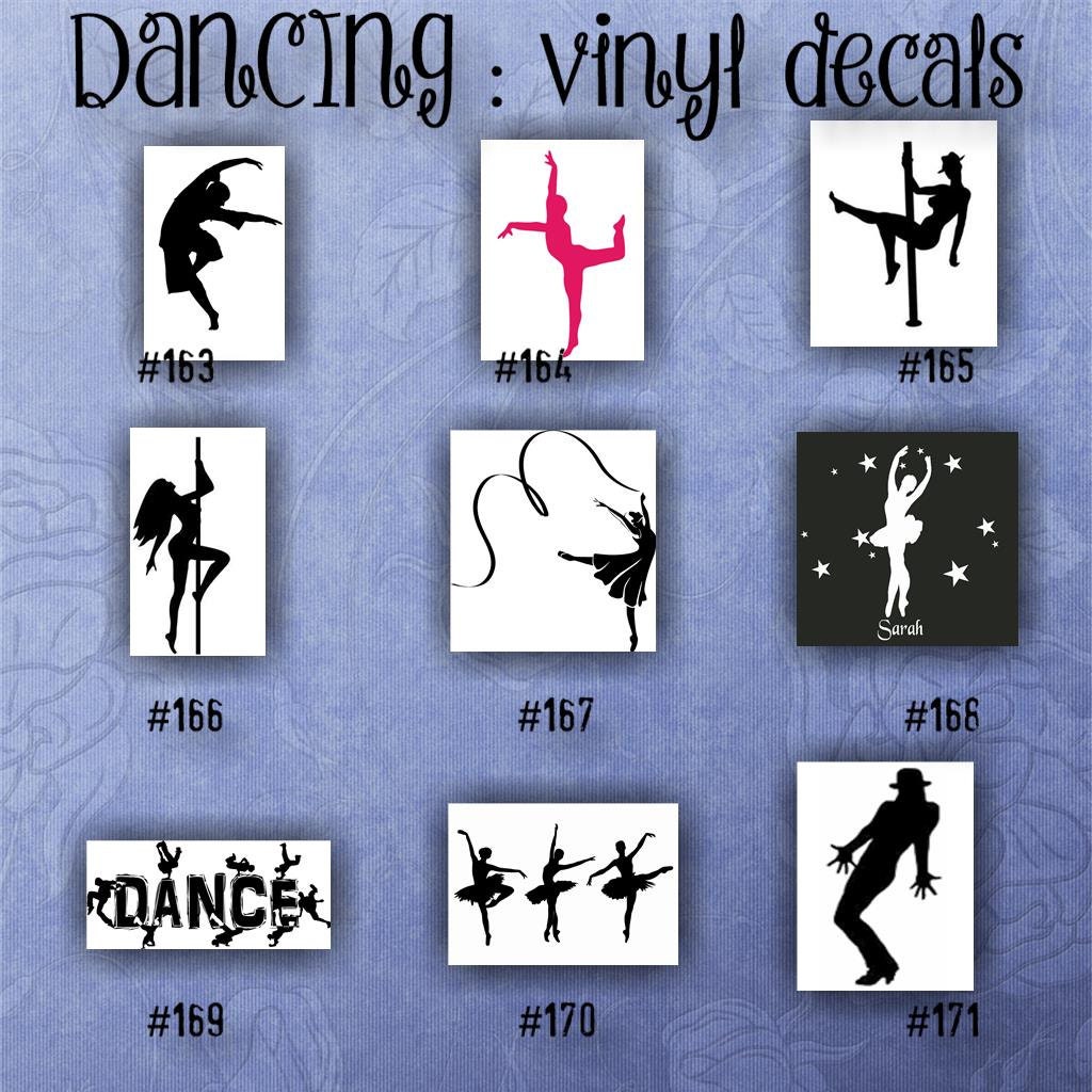 DANCING vinyl decals 163171 car sticker by CreativeStudio805
