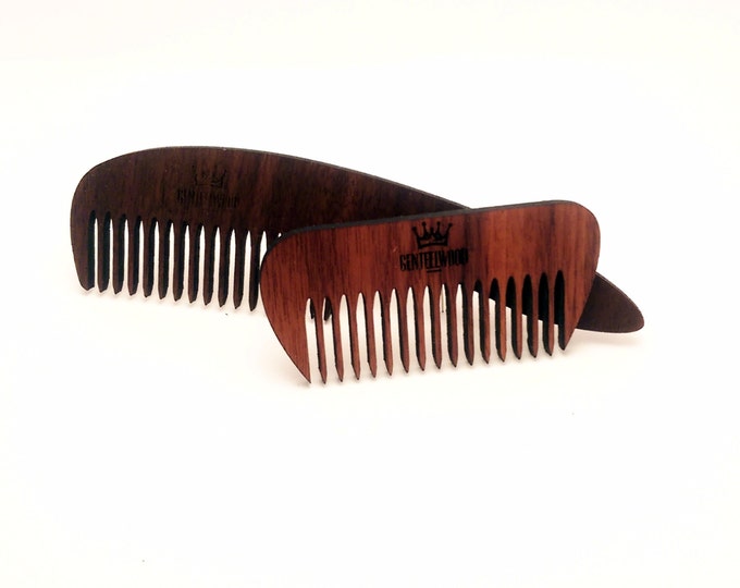 Walnut Handmade Wood Combs - Beard walnut combs - GenteelWood tiny combs - Minimalistic combs - Hair combs gift - Slim combs - Everyday use