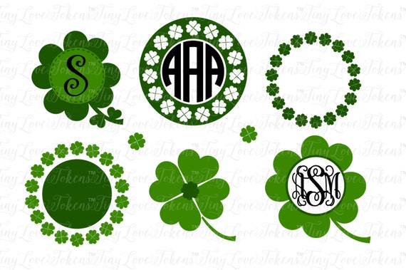 Download Clover Monogram SVG Design for Silhouette and other craft