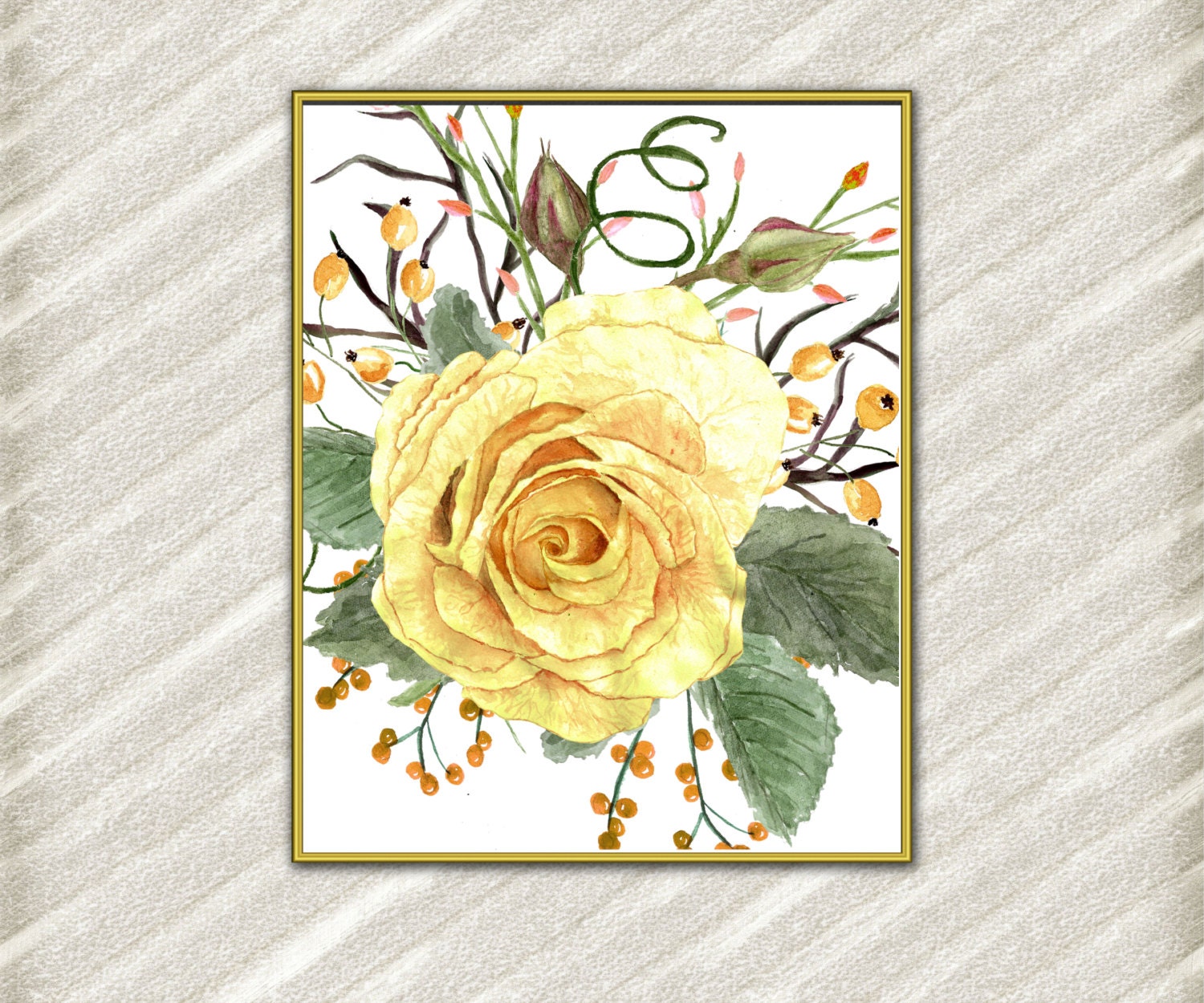 Rose digital prints FLORAL POSTERS Roses bouqet