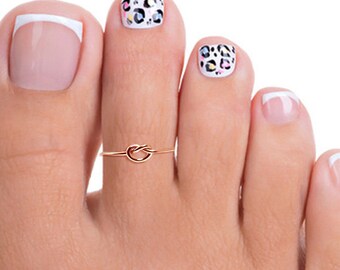 Rose Gold Toe Ring, Gold Toe Ring, Thin Gold Toe Ring, Rose Gold Pinkie Ring, Rose Gold Ring,