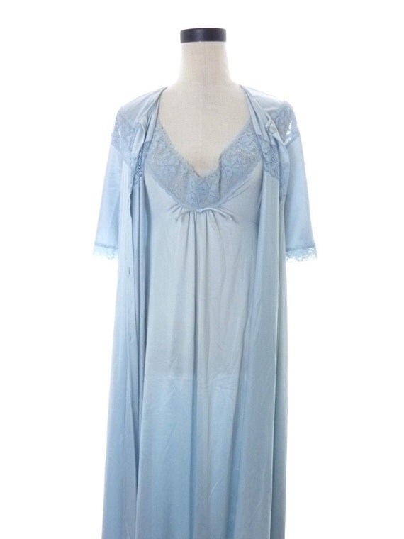 Vintage Vanity Fair Small Long Nightgown and Medium Robe