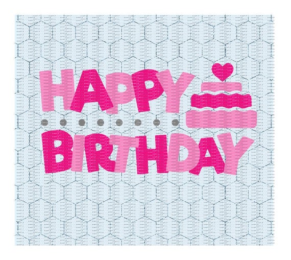 Happy Birthday Cutting File Svg-Png Cut Files For by ...