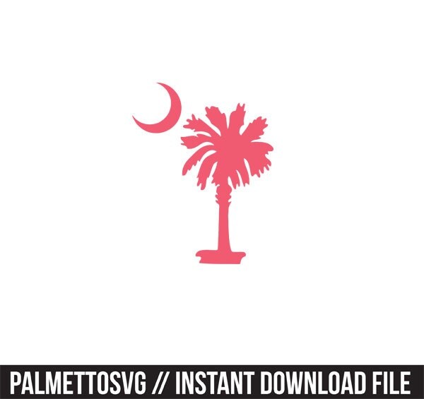 Download south carolina palm tree decal monogram frame silhouette ...