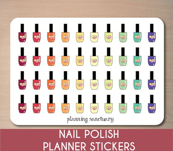 Nail Polish Planner Stickers Perfect for Erin by PlanningSanctuary