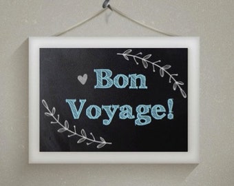 Bon voyage printable | Etsy