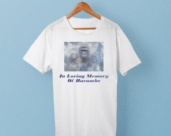 Harambe shirt - RIP Harambe - In Loving Memories of Gorilla - #dicksoutforharambe