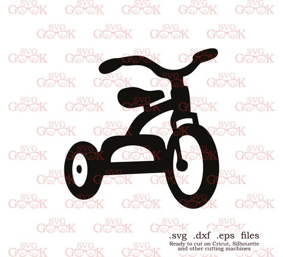 Tricycle SVG cut files for use with Silhouette Cricut and