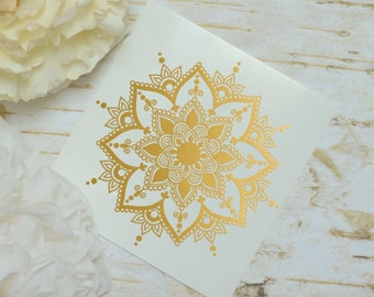 Mandala Decal, Laptop Decal, Glossy Vinyl Decal, Namaste