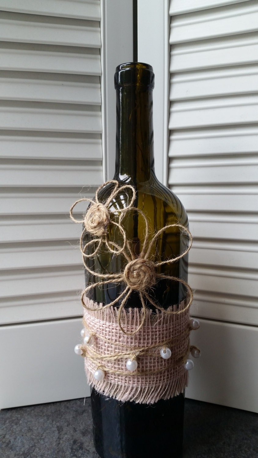 Download Pink and Pearls Wine Bottle Lamp by KaylaLeighDesigns on Etsy