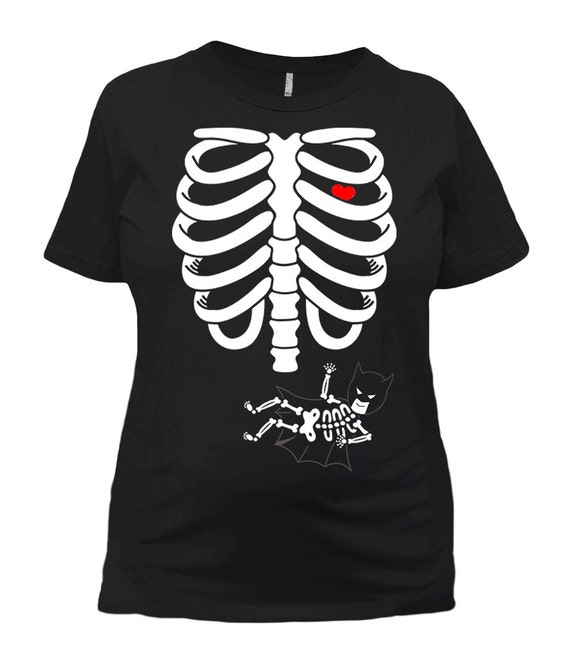 Pregnant Halloween T Shirt Skeleton Shirt Maternity Halloween
