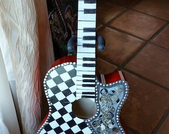 The Time Hand Painted Guitar On Sale!