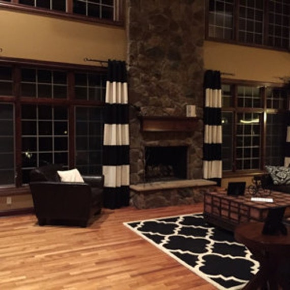 Black and White Cabana Stripe Window by PremierDesignCurtain