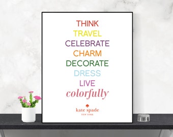 Kate Spade Wall Decor kate spade decor kate spade party printable kate spade kate Kate Spade Wall Decor kate spade decor kate spade party printable kate spade kate