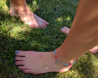 Bright as a Feather Ankle Bracelet