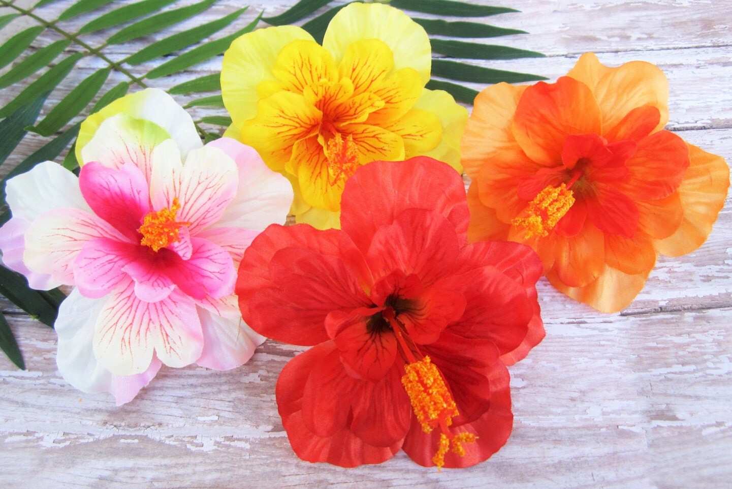 Hibiscus Purty Combo Pack Hibiscus Hair Clip Tropical by LilaJo