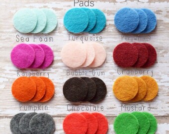 Felt Pads for Essential Oil Diffuser Necklaces 25 Felt Pads