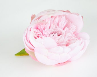 Peony Supreme in Light Pink - 5 inches - Silk Flowers, Artificial Flowers - ITEM 0210