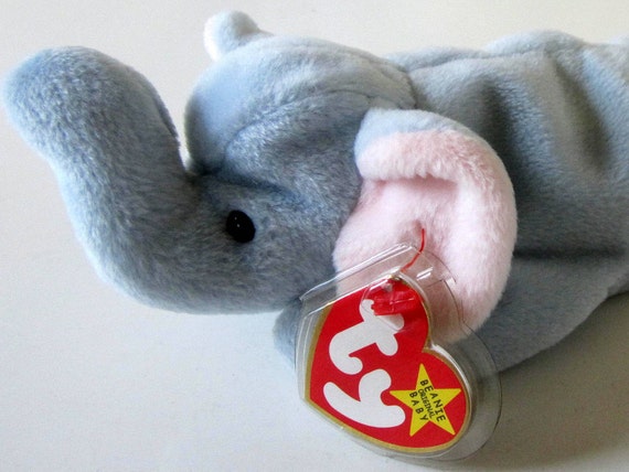 peanut the elephant beanie baby