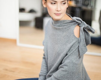 Comfy sweater | Silver sweater | Romantic sweater | LeMuse comfy sweater