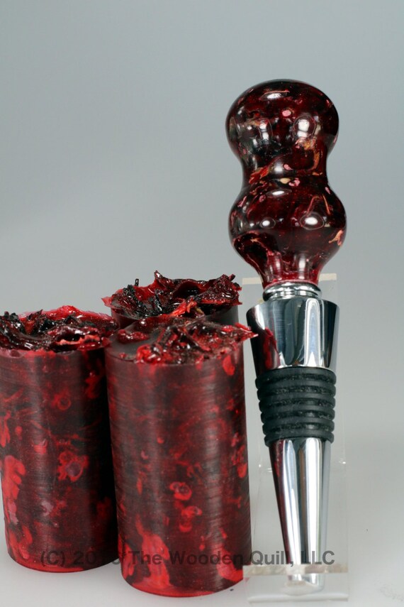 Handmade Wine Bottle Stopper Blanks Resin Cast Potpourri
