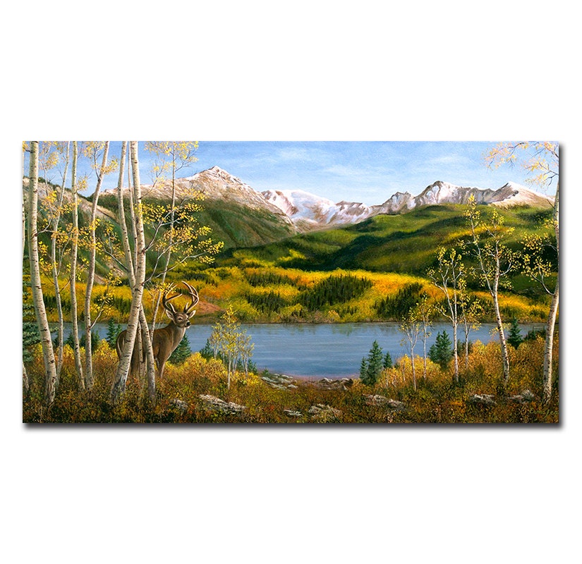 2413 in. Colorado Mountains Wall Art Art on Birch Plywood