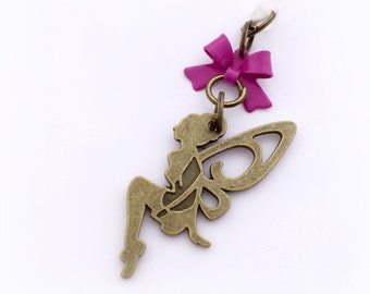 Kawaii winged fairy earphone dust plug earphone jack charm for iPhone Smartphone