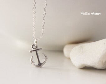 Anchor Necklace in Gold/ Silver. Hope Necklace. Graduation Gift. Good Luck Gift. Unisex Gift (PNL- 16)