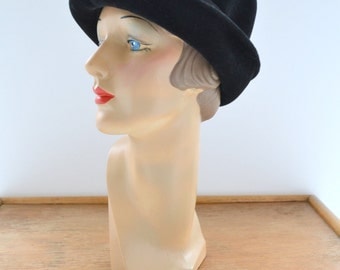 1960s Mr. Frank Original Black Felt Hat