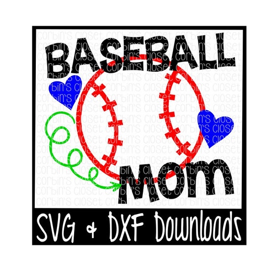 Download Baseball Mom Cutting File SVG & DXF Files by CorbinsCloset