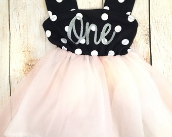 PREORDER SALE Polka Dot Birthday Tutu Dress / Birthday Outfit Girl, Toddler Dress, Baby Girl Dress, Birthday Dress, Birthday Girl