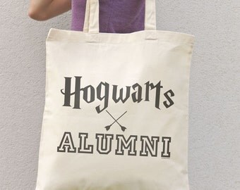 Hogwarts alumni tote bag-Harry Potter tote bag-College tote bag-tote bag-book bag-Hogwarts bag-nerd bag-Christmas gift-NATURA PICTA-NPTB100