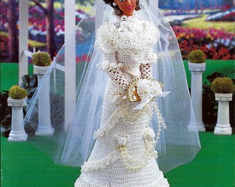 Spring Garden Bride Fashion Doll Crochet Pattern Annie's Attic 870220