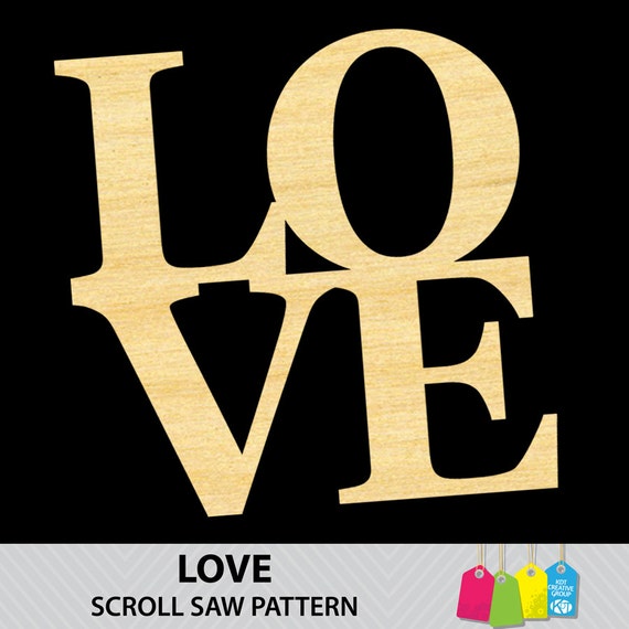 LOVE Scroll Saw Pattern
