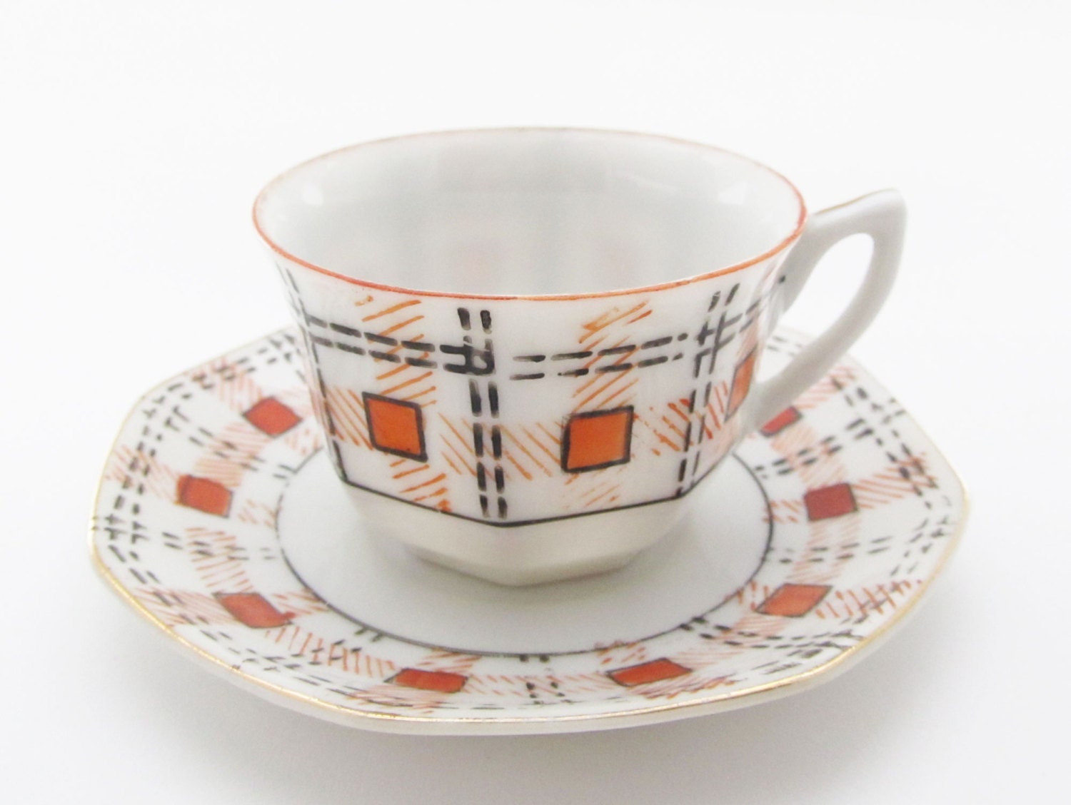 miniature cup and saucer set