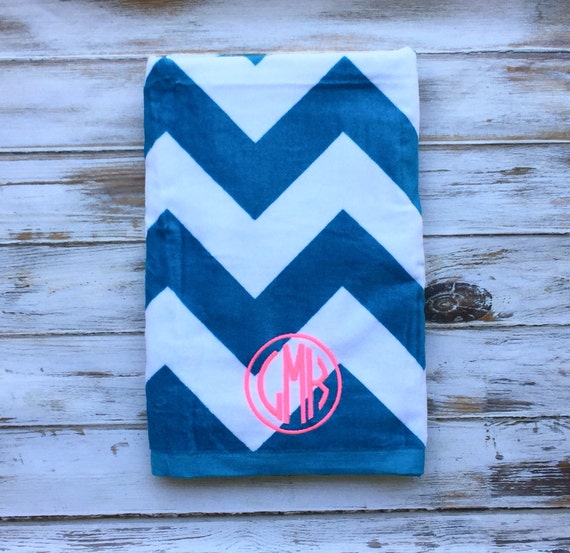 Monogrammed Beach Towels Monogram Beach Towel By Poshboutiquega 