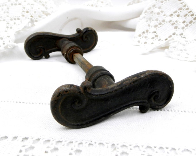 Antique French Metal Pair Door Knobs Handle, French Decor, Cottage Country Chic, Home Diy, Chateau Chic, Vintage French, French Home, Black