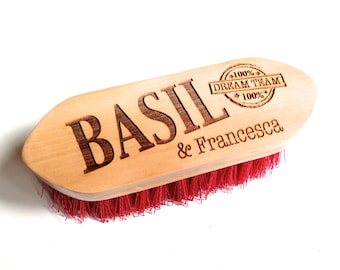 PERSONALISED Horse & Pony Dandy Brush - Horse and Rider - Gift For Horse Lover - Horse Brush - Equestrian Gift - Horse Riding - Horse Tack