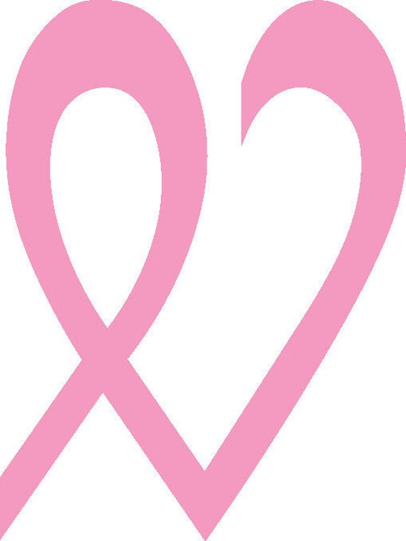 Cancer Ribbon Heart Download Digital File