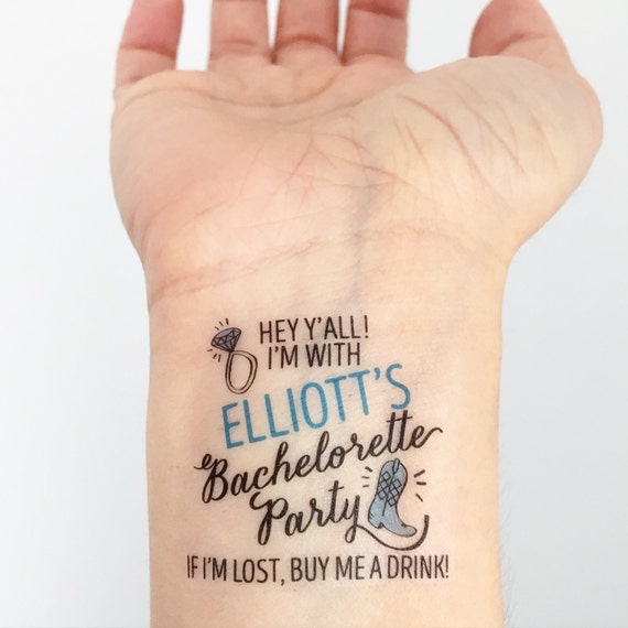 15 Custom Bachelorette Party Temporary Tattoos Southern Girl