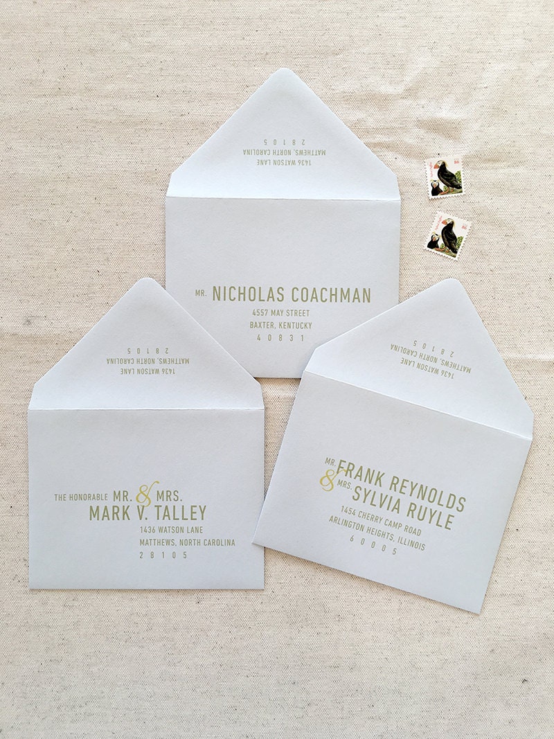 address envelope address envelope