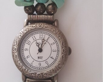 Genuine turquoise 80s 90s watch like new!