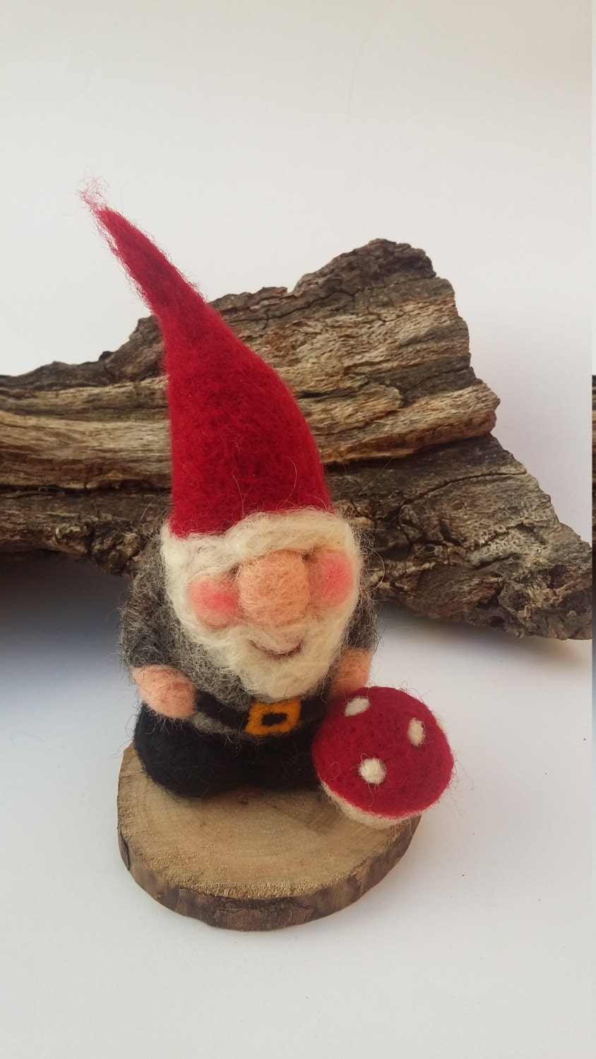 Needle Felted Gnome Cristmas Decoration Christmas In July